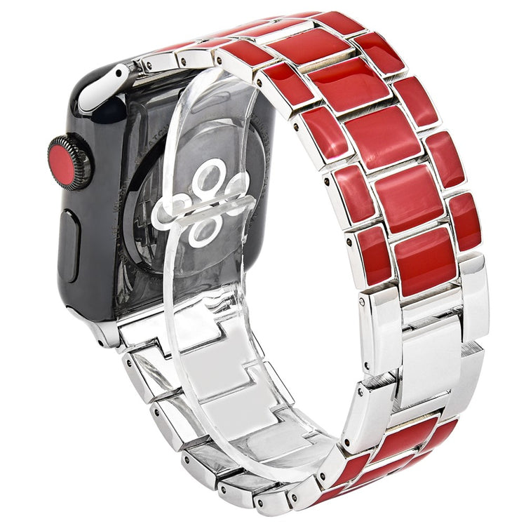 Mega fed Apple Watch Series 7 41mm Metal Rem - Flerfarvet#serie_5