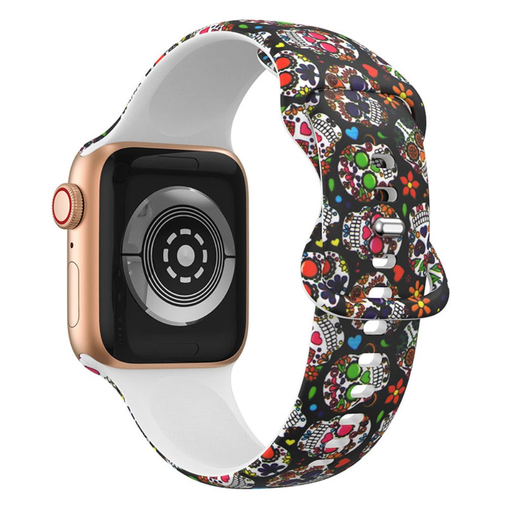 Vildt skøn Apple Watch Series 7 41mm Silikone Rem - Flerfarvet#serie_10