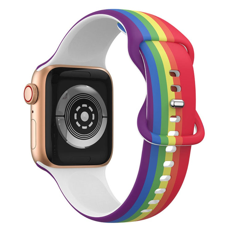 Vildt skøn Apple Watch Series 7 41mm Silikone Rem - Flerfarvet#serie_11