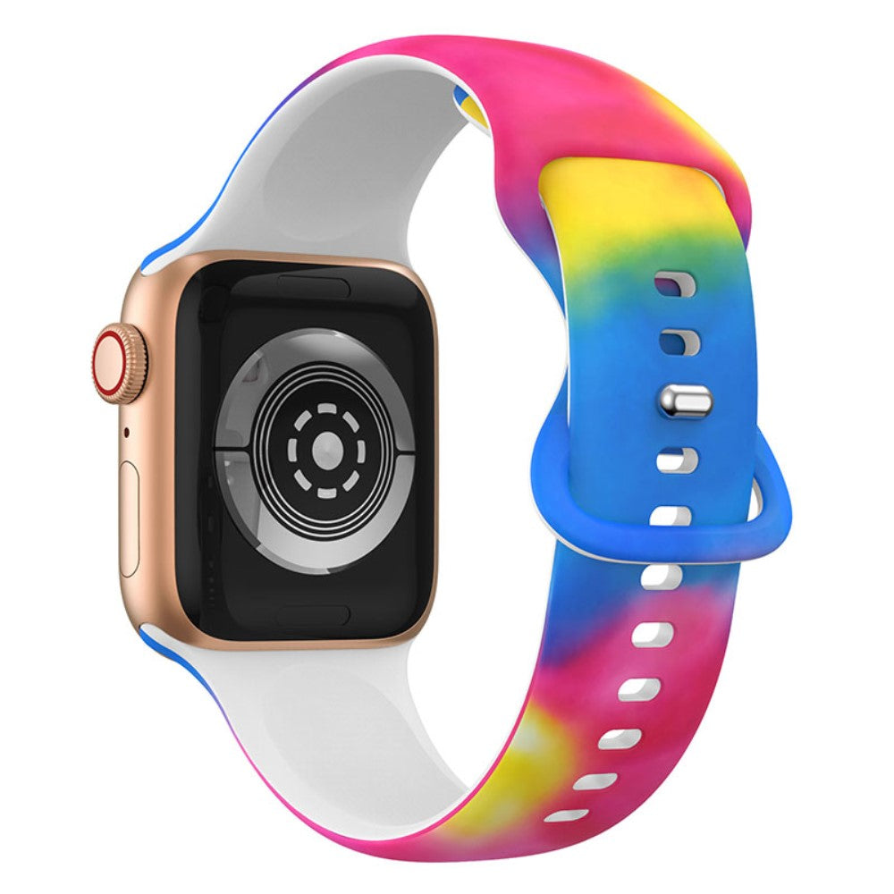 Vildt skøn Apple Watch Series 7 41mm Silikone Rem - Flerfarvet#serie_3