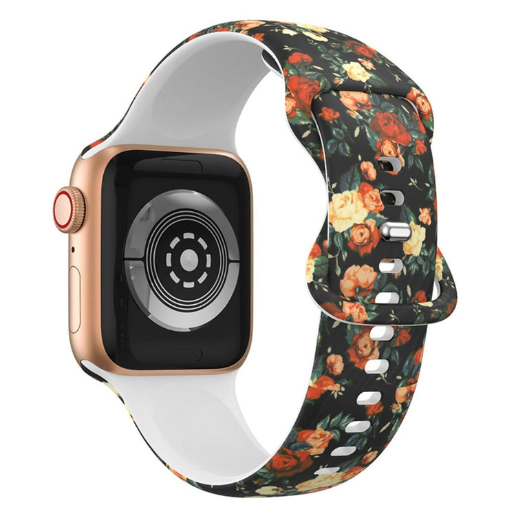 Vildt skøn Apple Watch Series 7 41mm Silikone Rem - Flerfarvet#serie_8