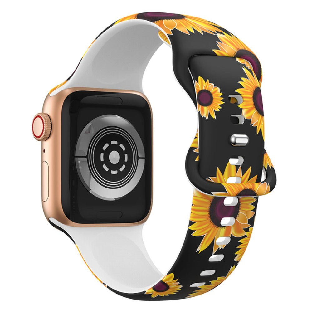 Vildt skøn Apple Watch Series 7 41mm Silikone Rem - Flerfarvet#serie_9