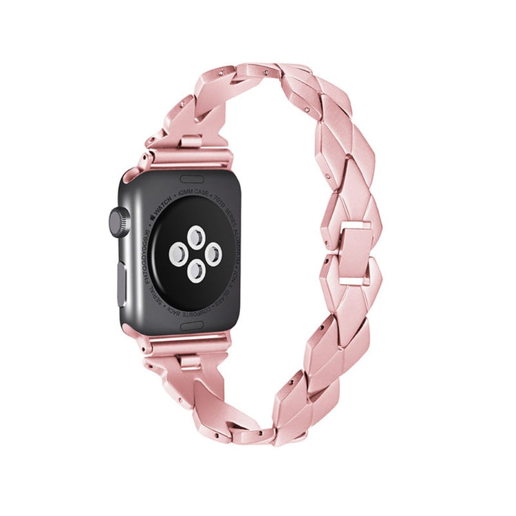 Meget komfortabel Apple Watch Series 7 41mm Metal Rem - Pink#serie_6
