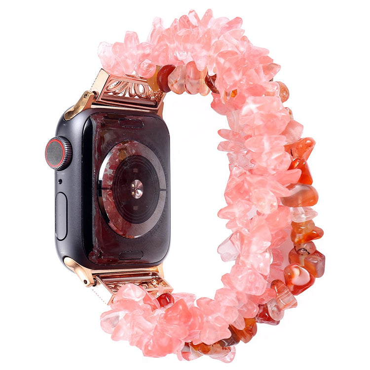 Meget flot Apple Watch Series 7 41mm Sten Rem - Rød#serie_6