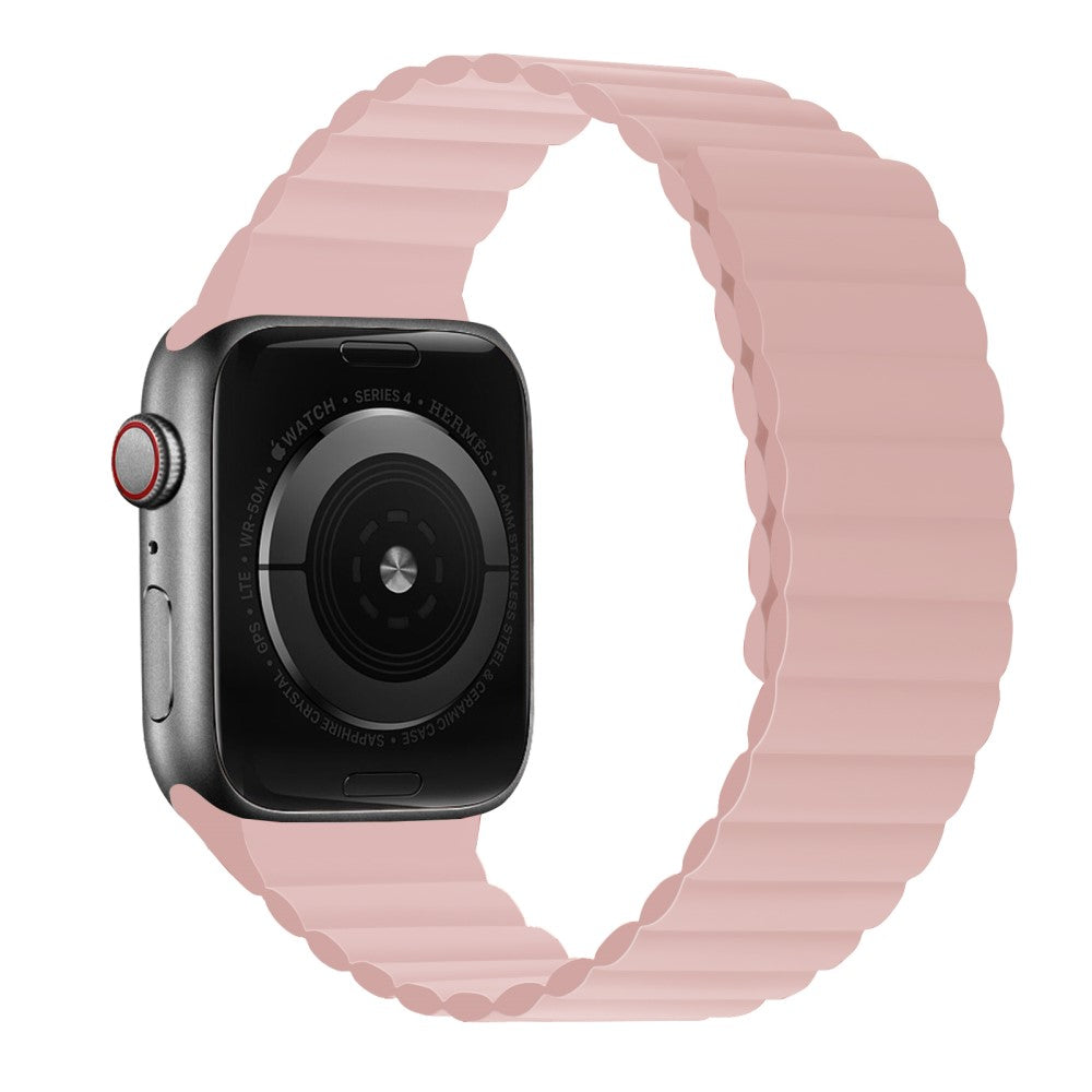 Mega fint Apple Watch Series 7 41mm Silikone Rem - Pink#serie_1