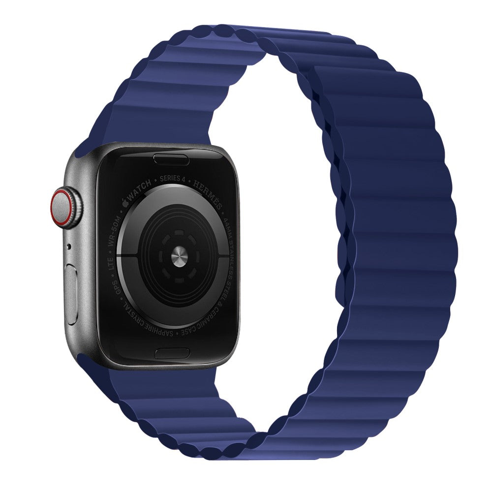 Mega fint Apple Watch Series 7 41mm Silikone Rem - Blå#serie_10
