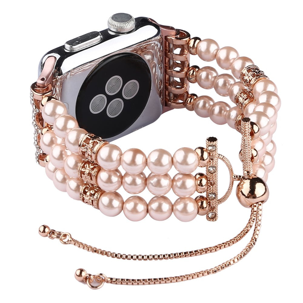 Stilfuld Apple Watch Series 7 41mm Rhinsten Rem - Pink#serie_5