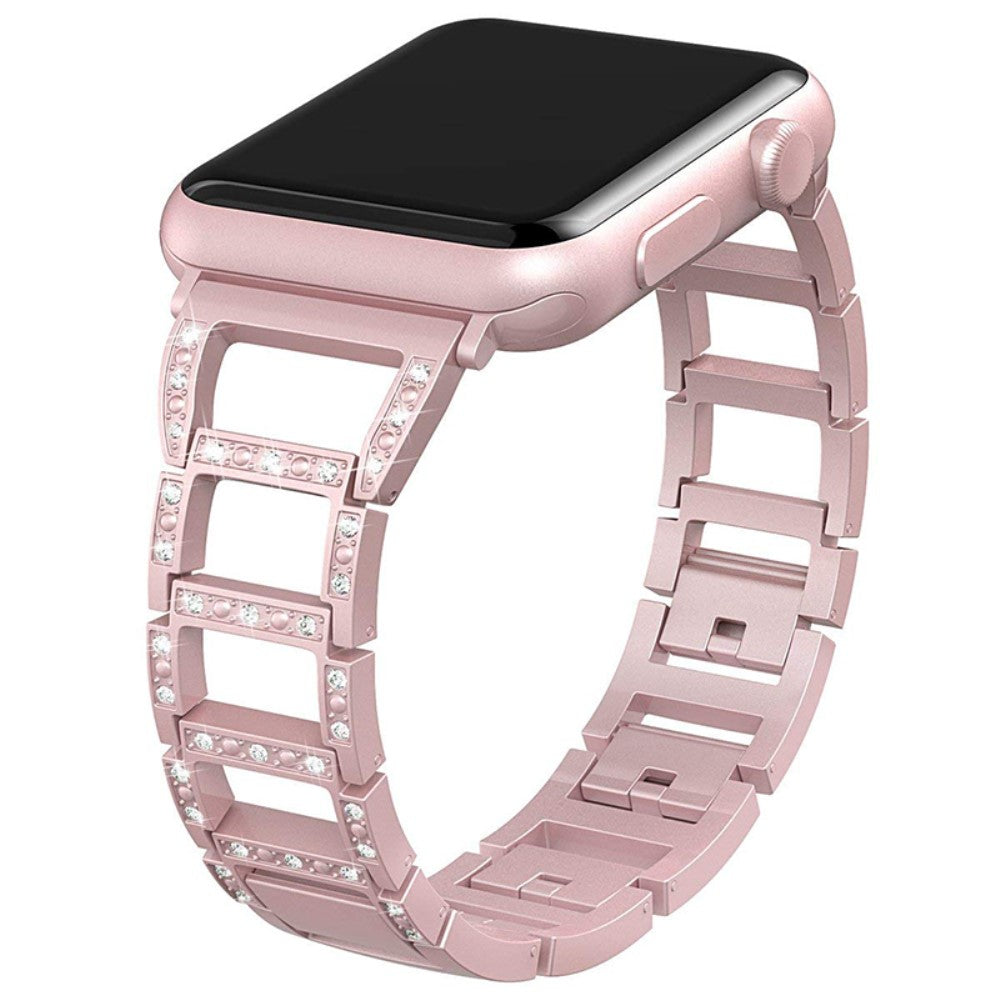 Eminent Apple Watch Series 7 41mm Metal og Rhinsten Rem - Pink#serie_3