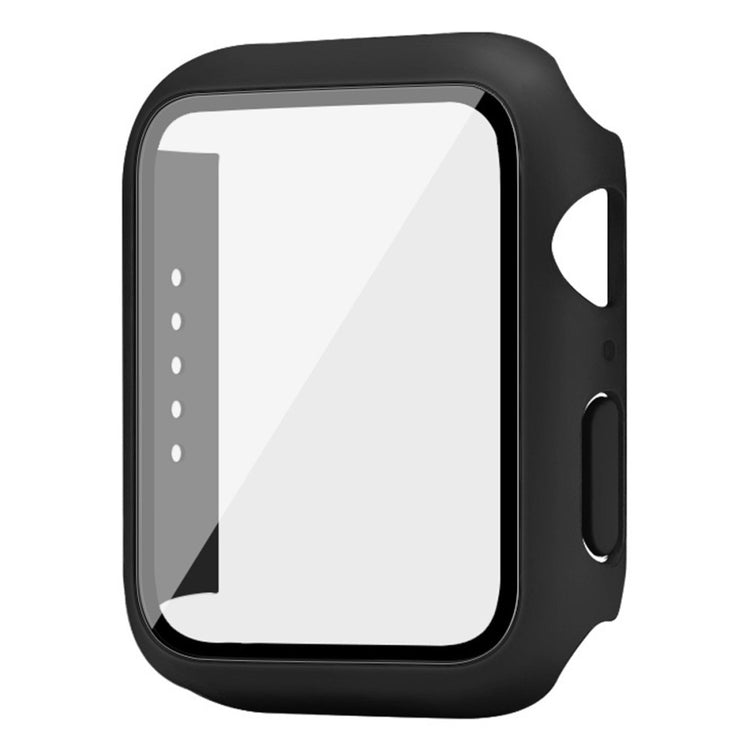 Beskyttende Apple Watch Series 7 41mm Cover med Skærmbeskytter i Plastik og Hærdet Glas - Gennemsigtig#serie_1