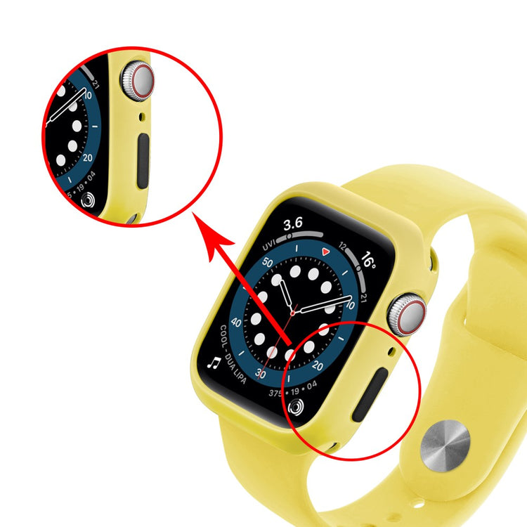 Apple Watch Series 7 41mm  Silikone Bumper  - Gul#serie_12