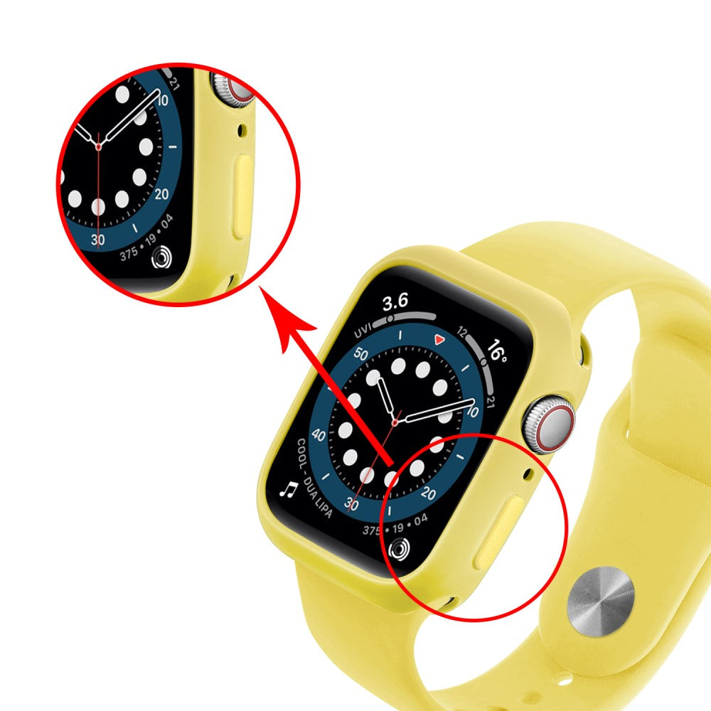 Apple Watch Series 7 41mm  Silikone Bumper  - Gul#serie_13