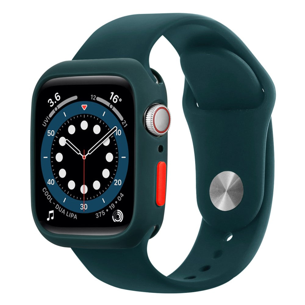 Apple Watch Series 7 41mm  Silikone Bumper  - Grøn#serie_17