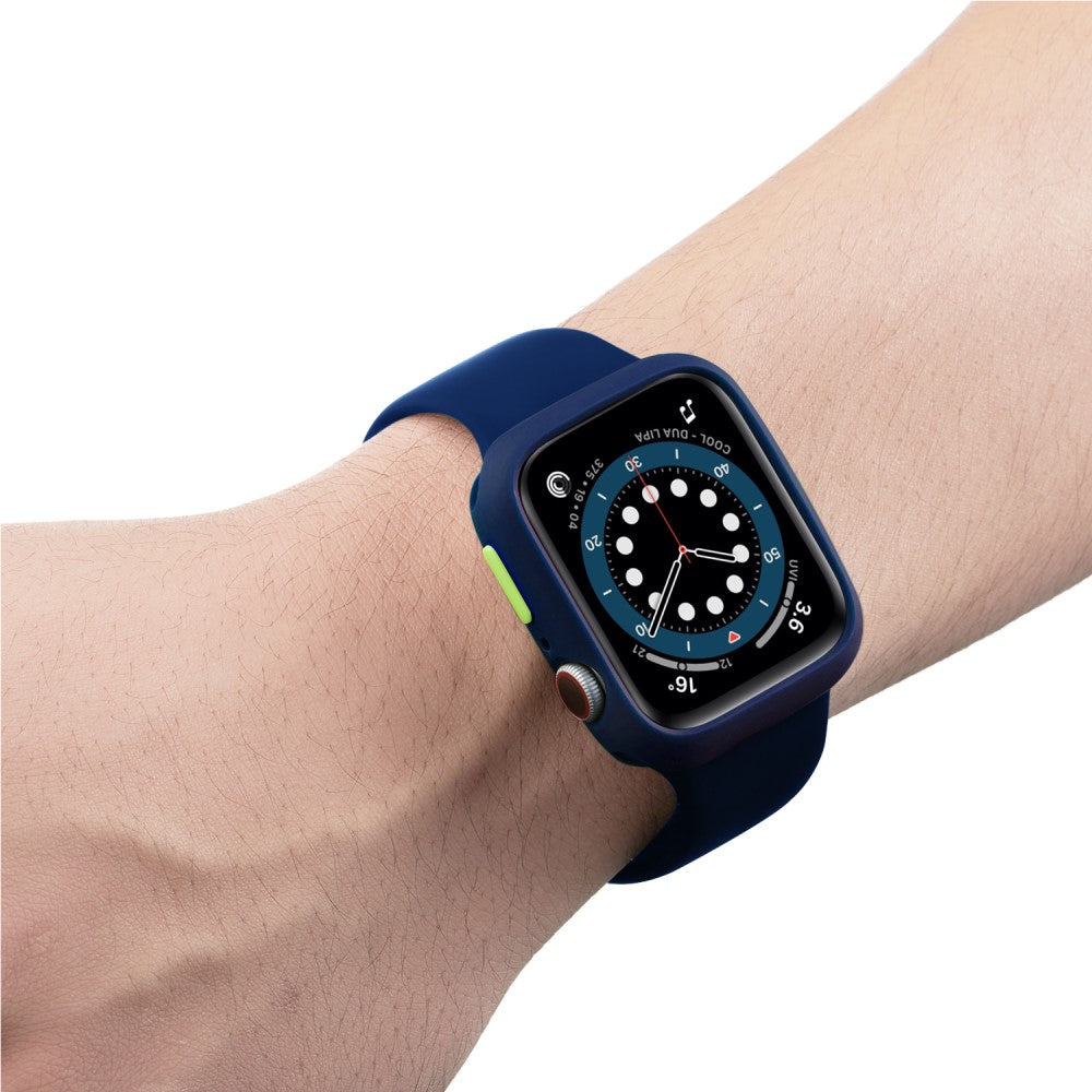 Apple Watch Series 7 41mm  Silikone Bumper  - Blå#serie_18