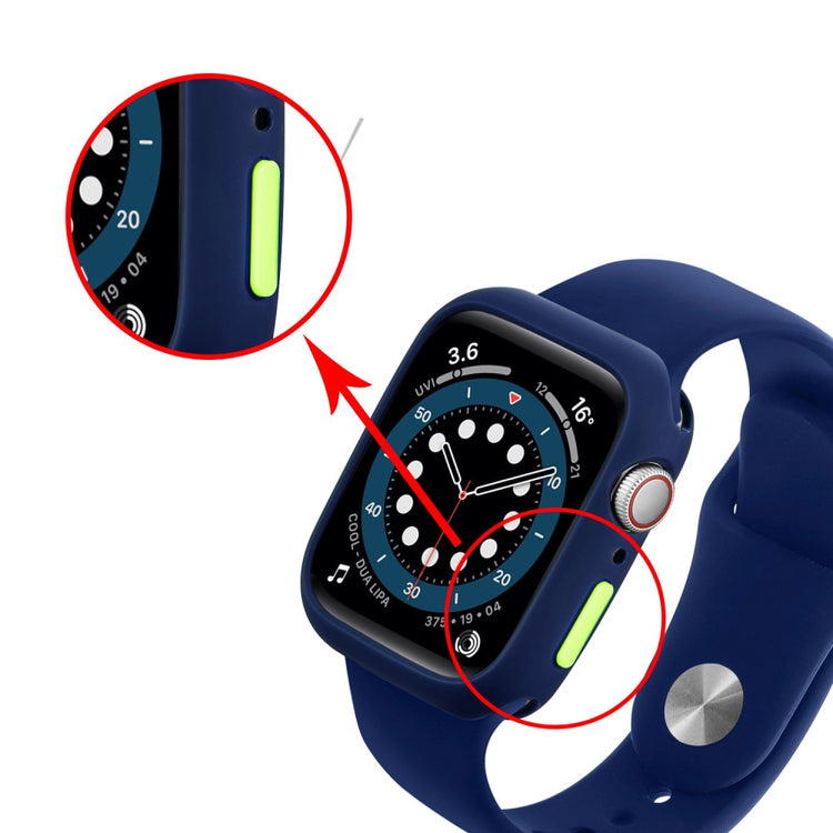 Apple Watch Series 7 41mm  Silikone Bumper  - Blå#serie_18