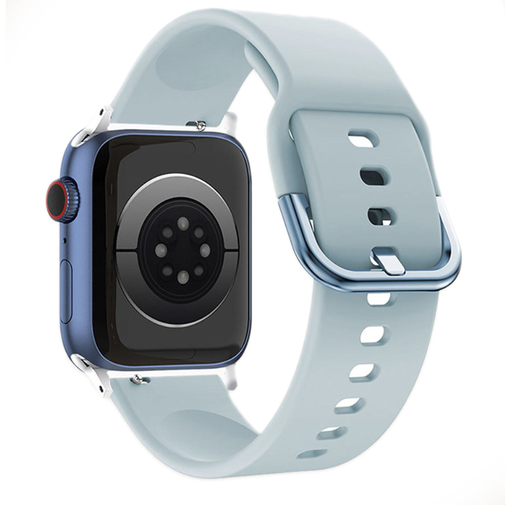 Rigtigt elegant Apple Watch Series 7 41mm Silikone Rem - Blå#serie_7