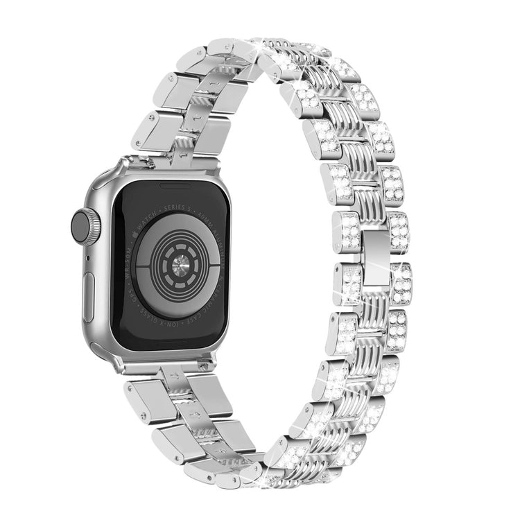 Apple Watch Series 7 41mm Metal Rem med Cover - Sølv#serie_5