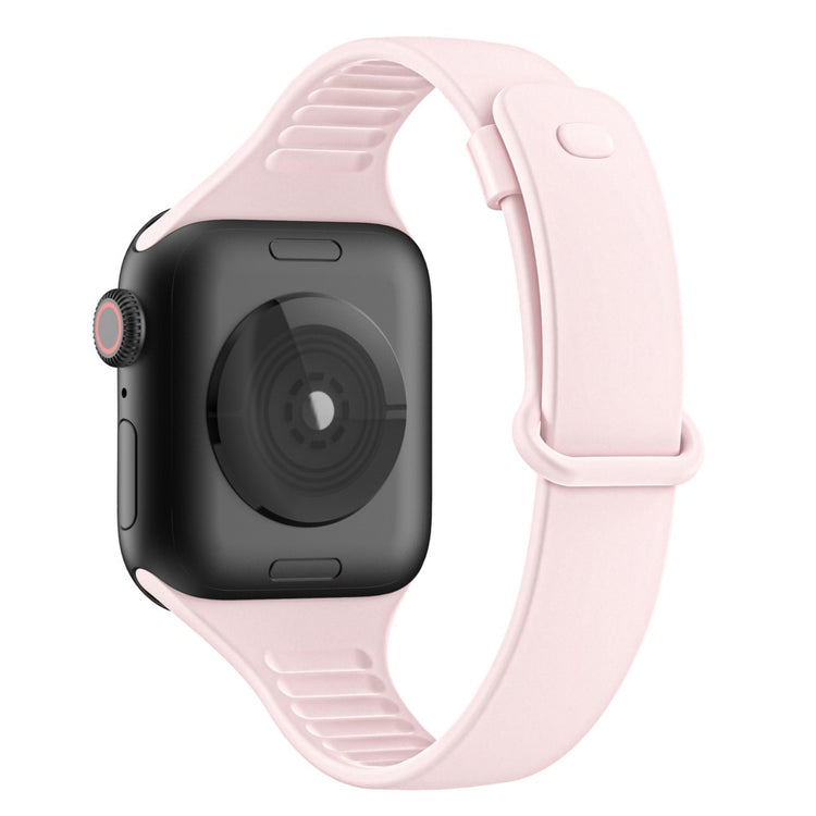 Vildt slidstærk Apple Watch Series 7 41mm Silikone Rem - Pink#serie_4