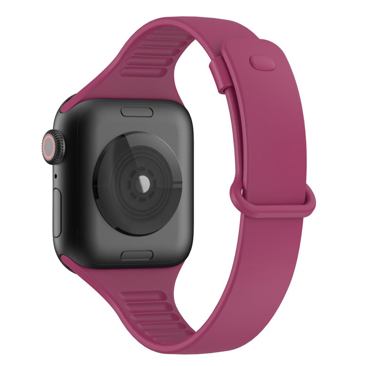 Vildt slidstærk Apple Watch Series 7 41mm Silikone Rem - Rød#serie_5