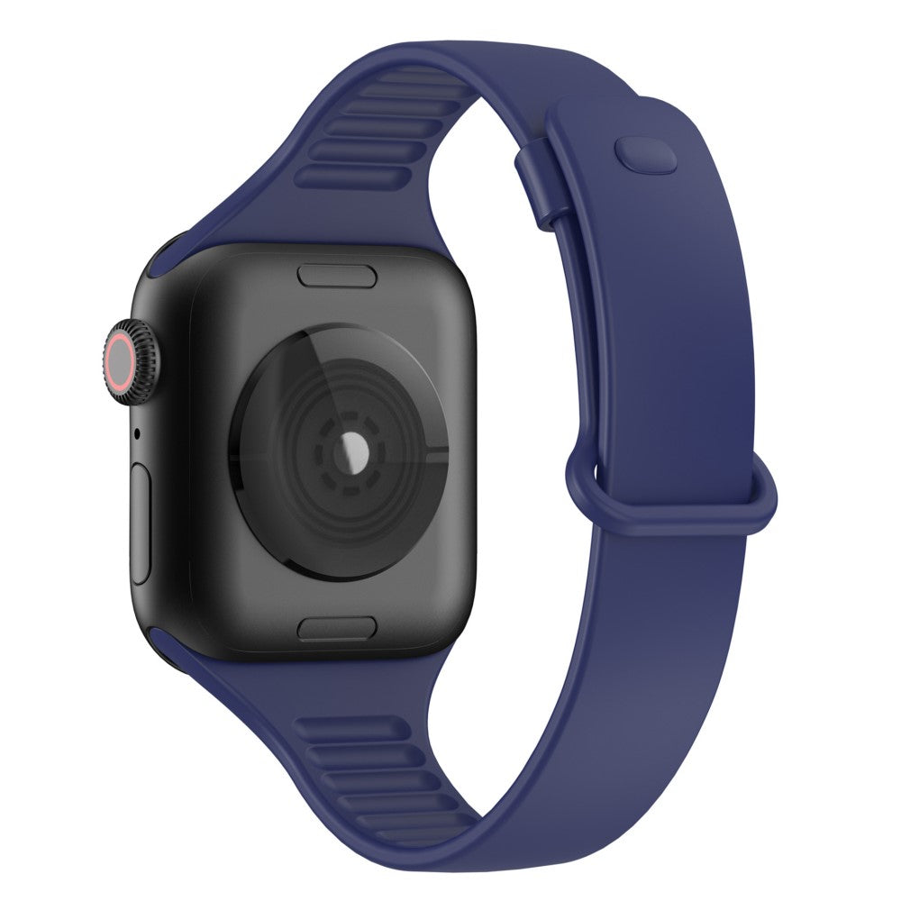 Vildt slidstærk Apple Watch Series 7 41mm Silikone Rem - Blå#serie_6