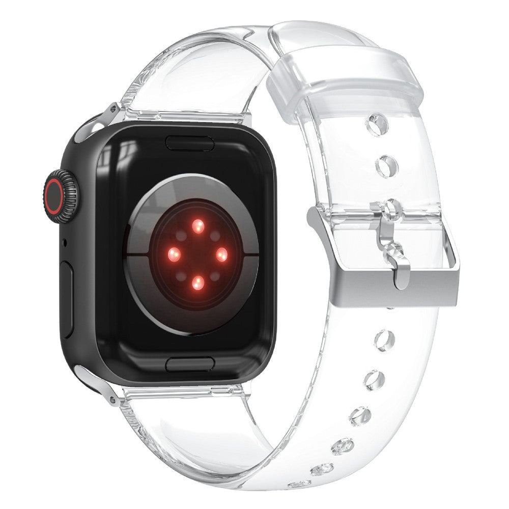 Super fed Apple Watch Series 7 41mm Silikone Rem - Gennemsigtig#serie_2