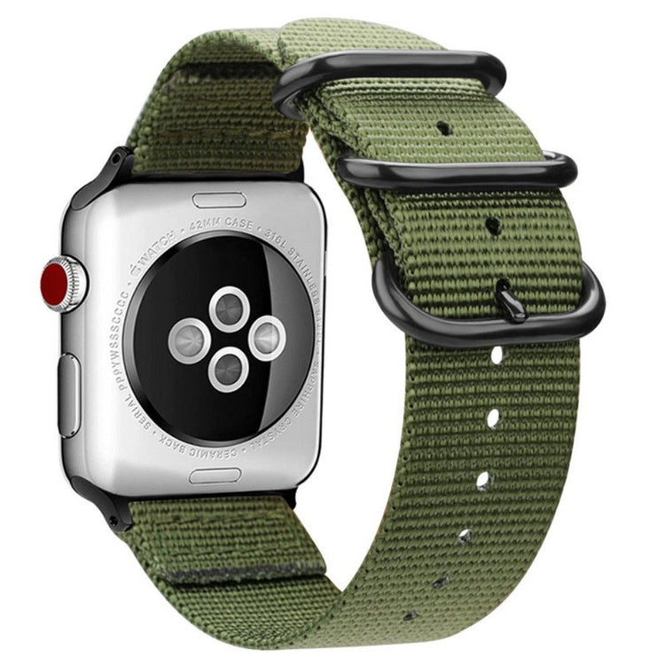 Rigtigt fint Apple Watch Series 7 41mm Nylon Rem - Grøn#serie_3