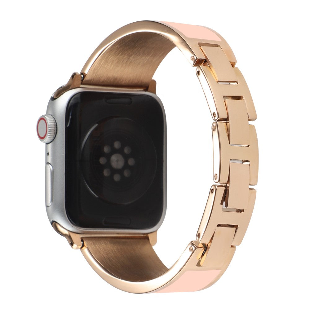 Super skøn Apple Watch Series 7 41mm Metal Rem - Pink#serie_3