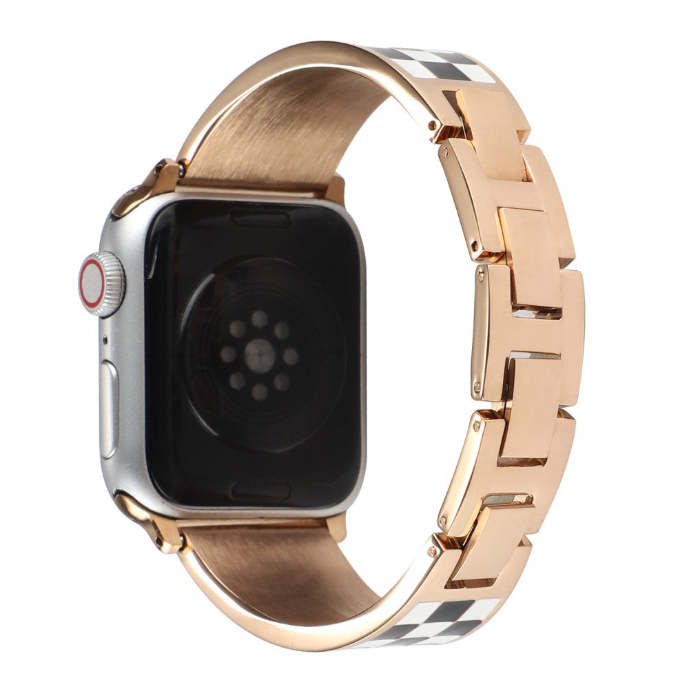 Super skøn Apple Watch Series 7 41mm Metal Rem - Guld#serie_4
