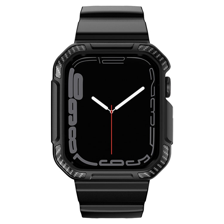 Apple Watch Series 7 41mm Silikone Cover med Rem - Sort#serie_1
