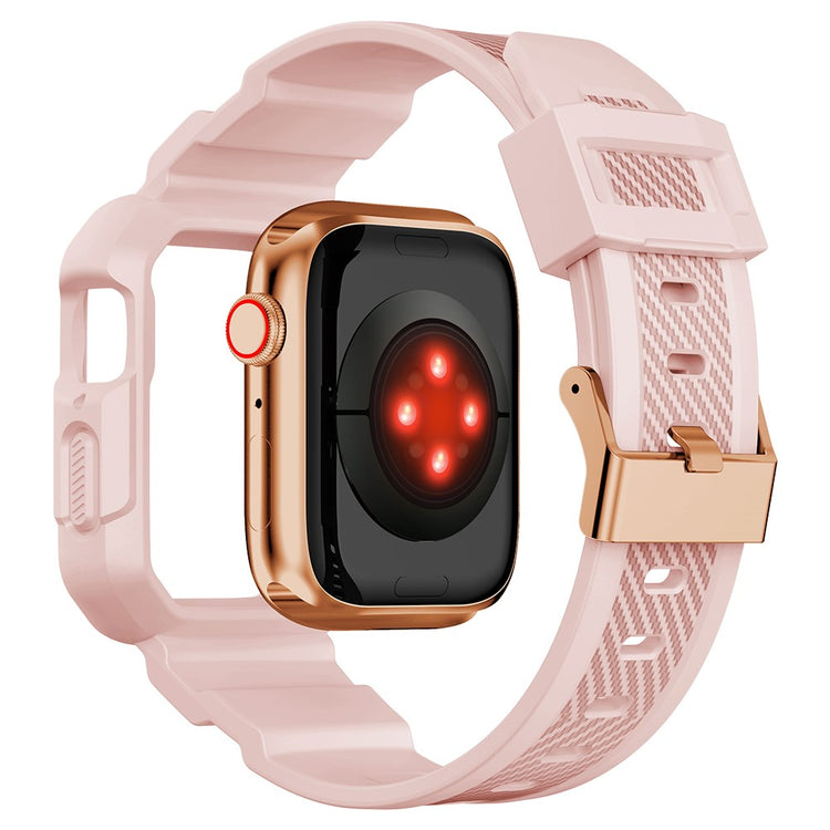 Apple Watch Series 7 41mm Silikone Cover med Rem - Pink#serie_2
