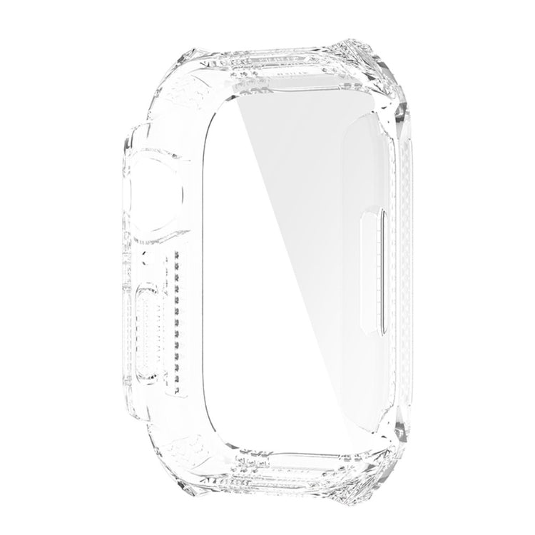 Super Pænt Apple Watch Series 7 41mm Cover med Skærmbeskytter i Plastik og Hærdet Glas - Gennemsigtig#serie_8