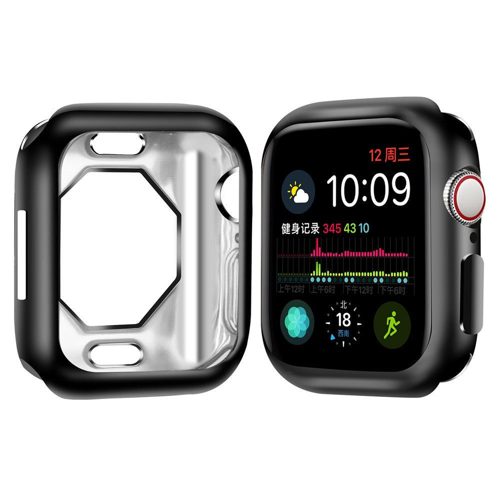 Sort Apple Watch Series 7 41mm Silikone Cover#serie_1