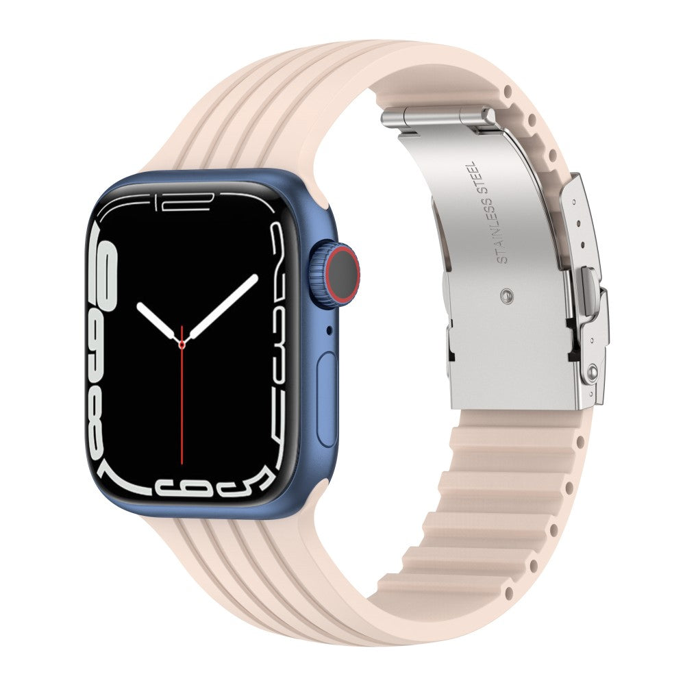 Vildt sejt Apple Watch Series 7 41mm Silikone Rem - Pink#serie_4