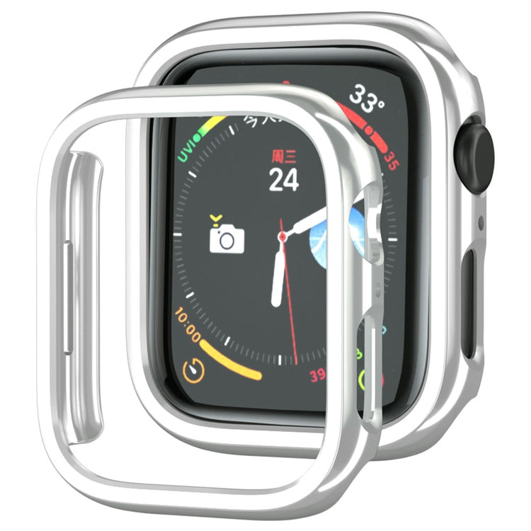 Apple Watch Series 7 41mm  Silikone Bumper  - Sølv#serie_2