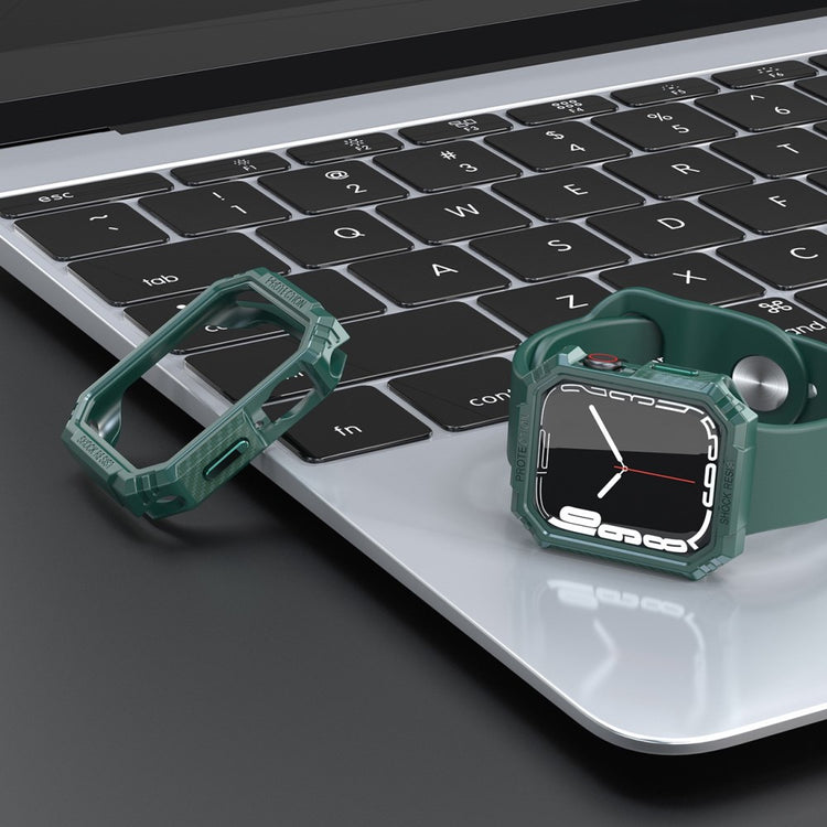 Apple Watch Series 7 41mm  Silikone Bumper  - Grøn#serie_1