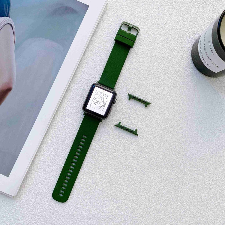 Skøn Apple Watch Series 7 41mm Silikone Rem - Grøn#serie_6
