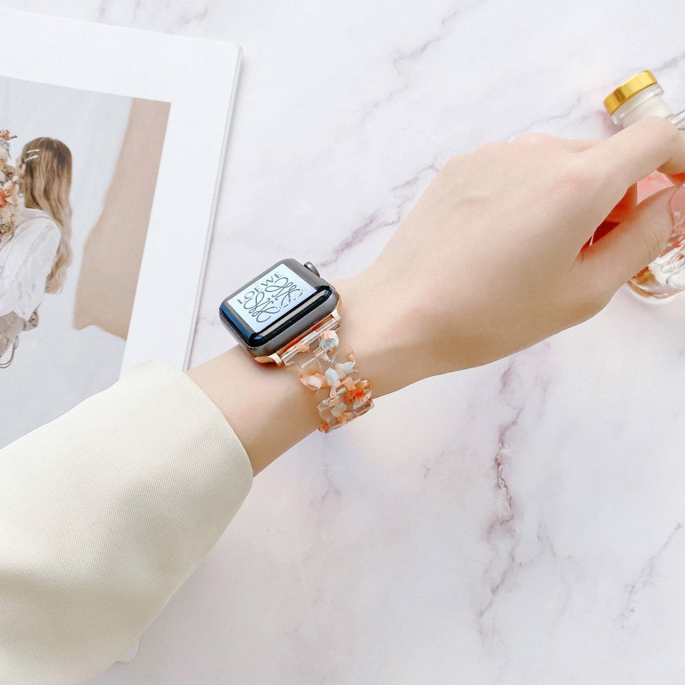 Super smuk Apple Watch Series 7 41mm  Rem - Orange#serie_1
