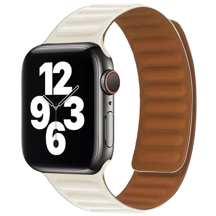 Stilren Apple Watch Series 7 41mm Silikone Rem - Brun#serie_21