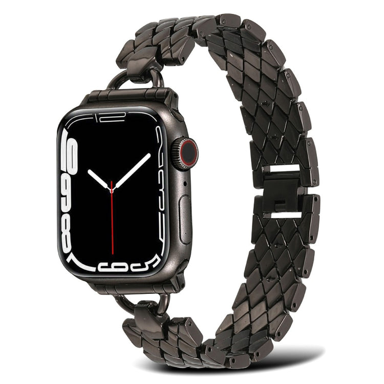 Mega fed Apple Watch Series 7 41mm Metal Urrem - Sort#serie_1