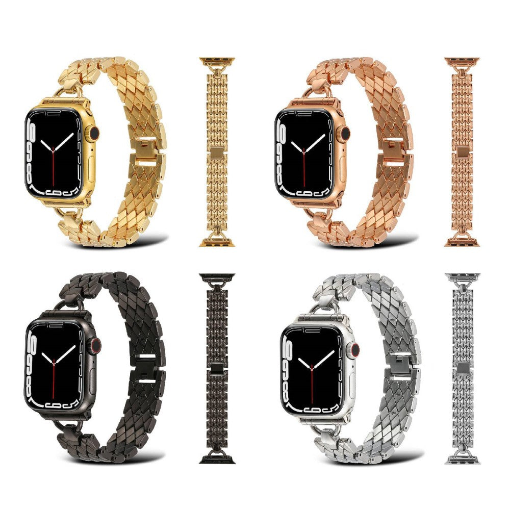 Mega fed Apple Watch Series 7 41mm Metal Urrem - Pink#serie_3