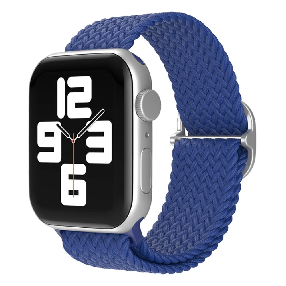 Vildt skøn Apple Watch Series 7 41mm Stof Urrem - Blå#serie_11