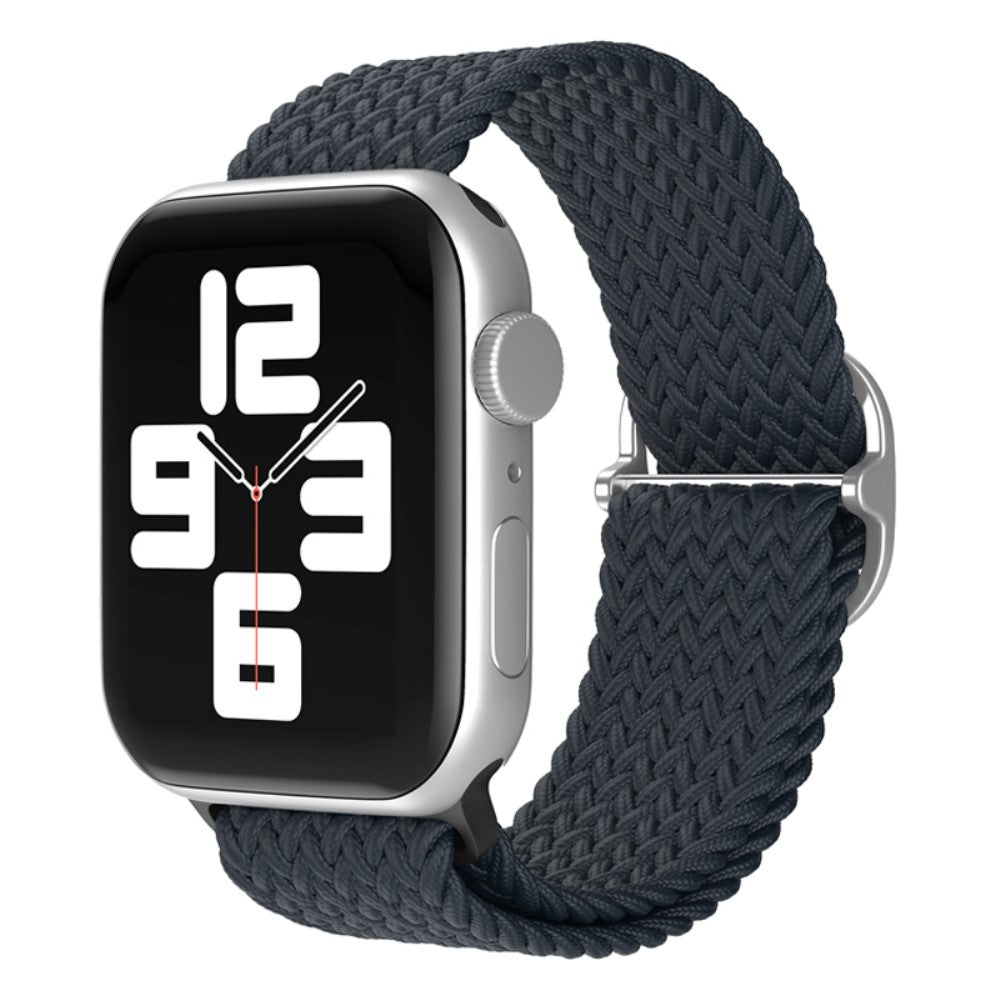 Vildt skøn Apple Watch Series 7 41mm Stof Urrem - Sølv#serie_12