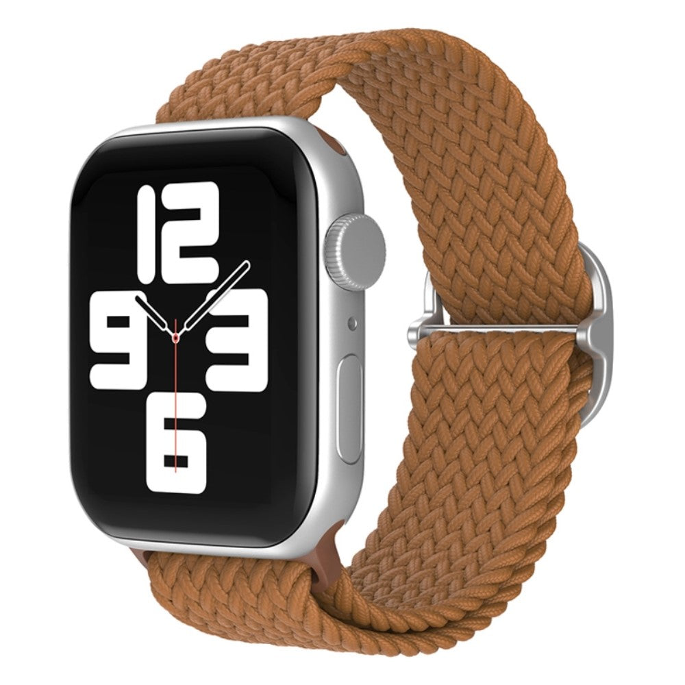 Vildt skøn Apple Watch Series 7 41mm Stof Urrem - Brun#serie_14