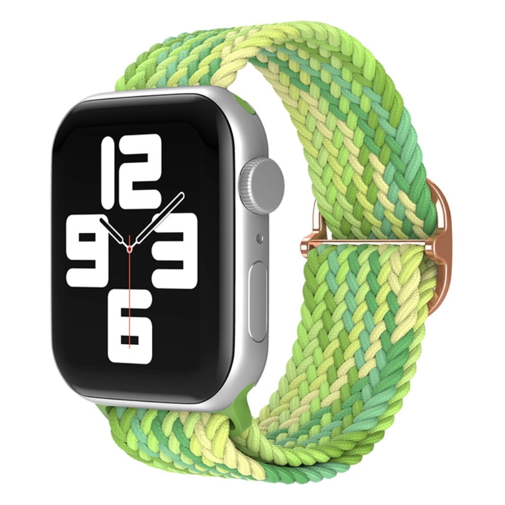 Vildt skøn Apple Watch Series 7 41mm Stof Urrem - Grøn#serie_20