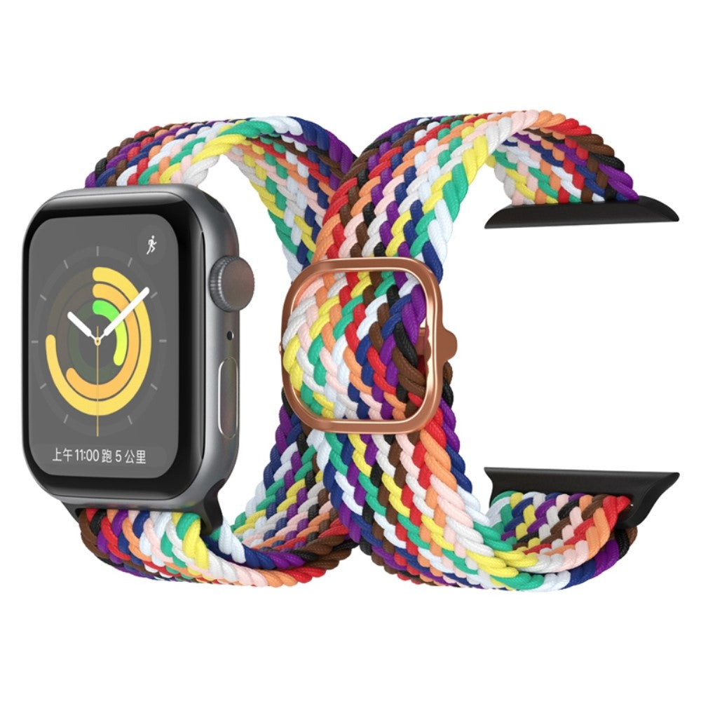 Vildt skøn Apple Watch Series 7 41mm Stof Urrem - Flerfarvet#serie_25