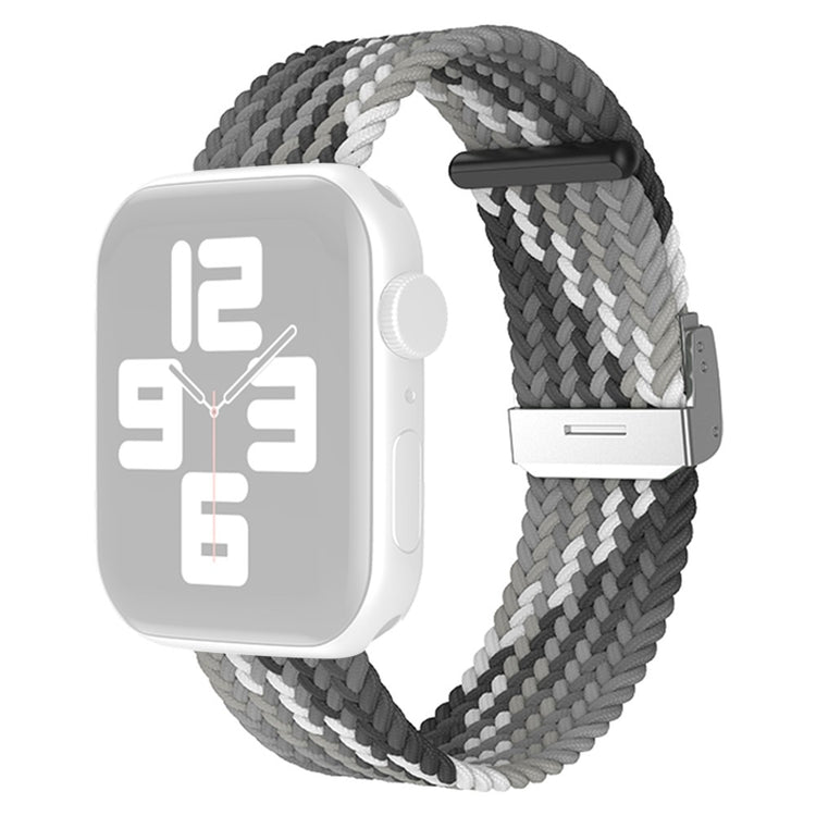 Meget godt Apple Watch Series 7 41mm Nylon Rem - Sølv#serie_19