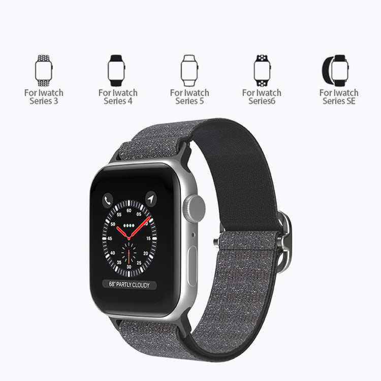 Meget holdbart Apple Watch Series 7 41mm Stof Urrem - Lilla#serie_1