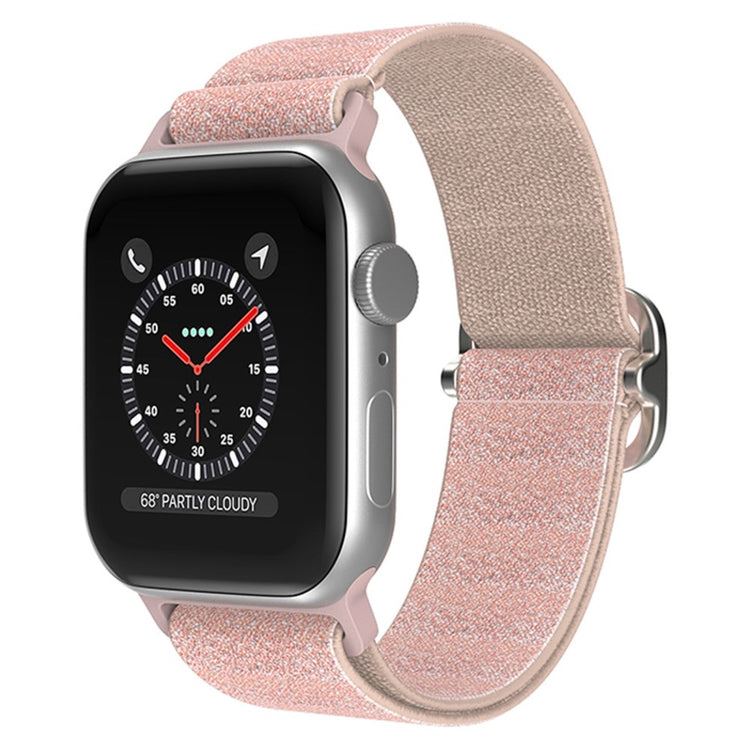 Meget holdbart Apple Watch Series 7 41mm Stof Urrem - Pink#serie_10