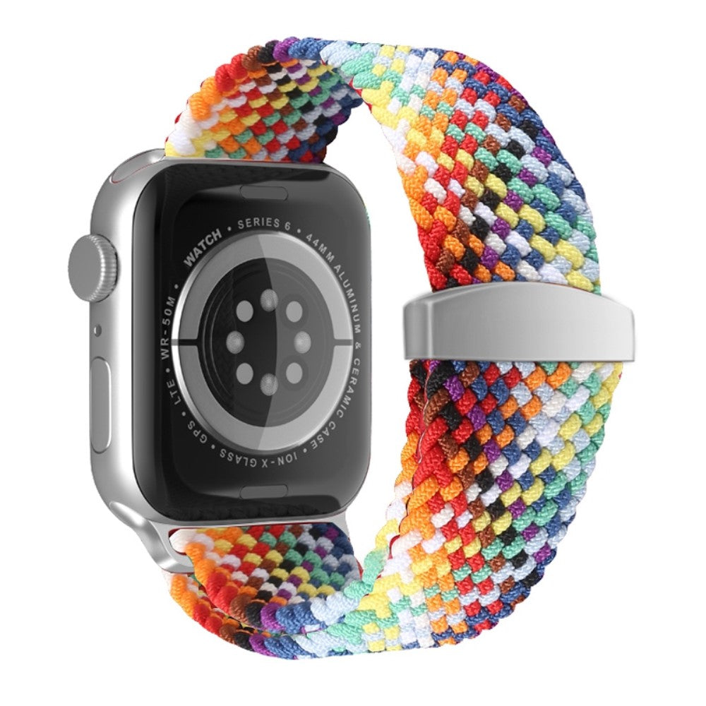 Super skøn Apple Watch Series 7 41mm Nylon Rem - Flerfarvet#serie_4