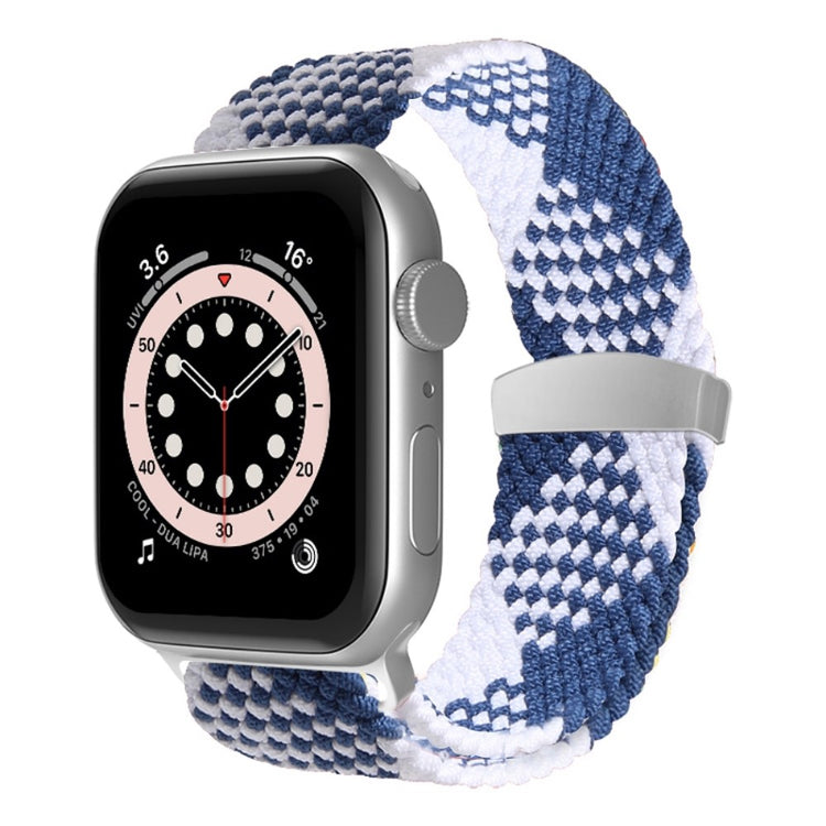 Tidsløst Apple Watch Series 7 41mm Stof Urrem - Blå#serie_8