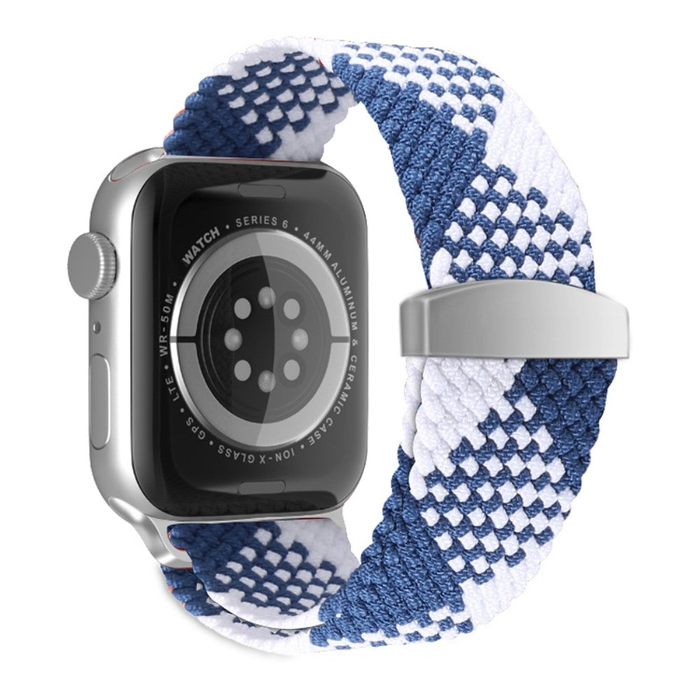 Super skøn Apple Watch Series 7 41mm Nylon Rem - Blå#serie_8